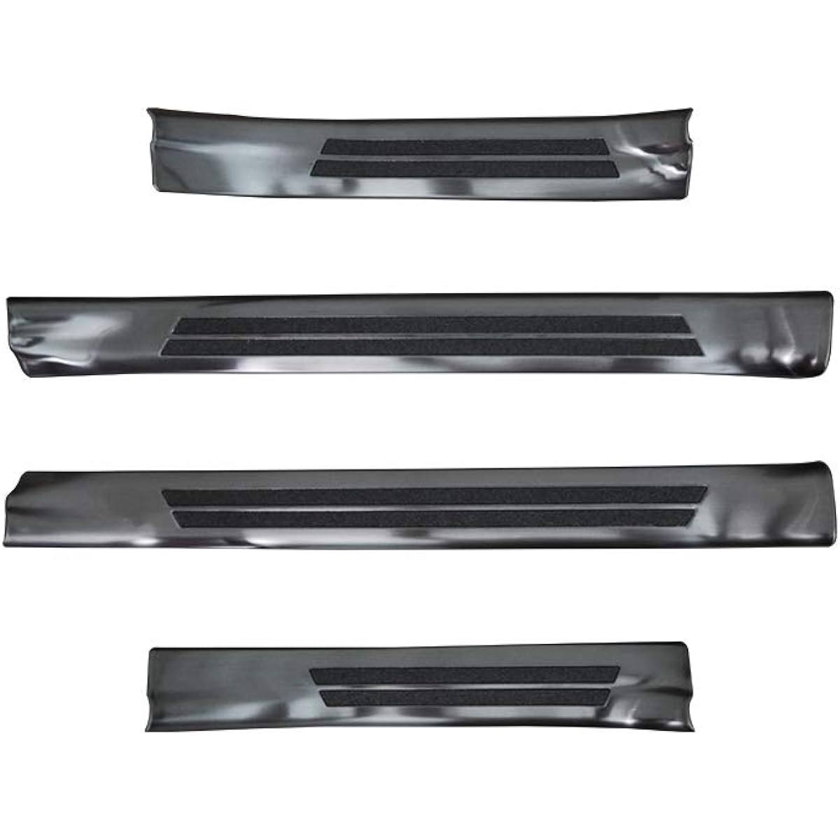 Samurai Produce Toyota Yaris Cross Dedicated Scuff Plate Side Step Inside Front and Rear Set 4P Anti-Slip Rubber Black Hairline