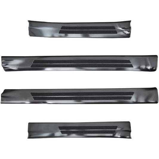 Samurai Produce Toyota Yaris Cross Dedicated Scuff Plate Side Step Inside Front and Rear Set 4P Anti-Slip Rubber Black Hairline