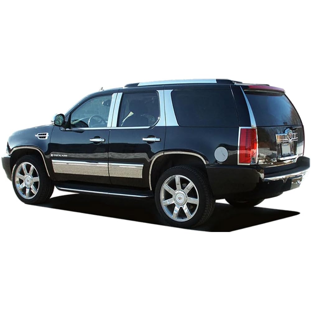 QAA 2007-2014 Cadillac Escalade 4 Piece Stainless Steel Front Grill Accent Trim SG47255