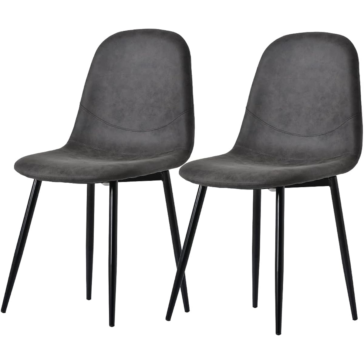 OSJ Chair Dining Chair 2 Chairs Eames Chair Round Chair Chair PU Leather 1 Dining Chair Stylish Synthetic Leather Fabric Scandinavian Chair Eames Chair