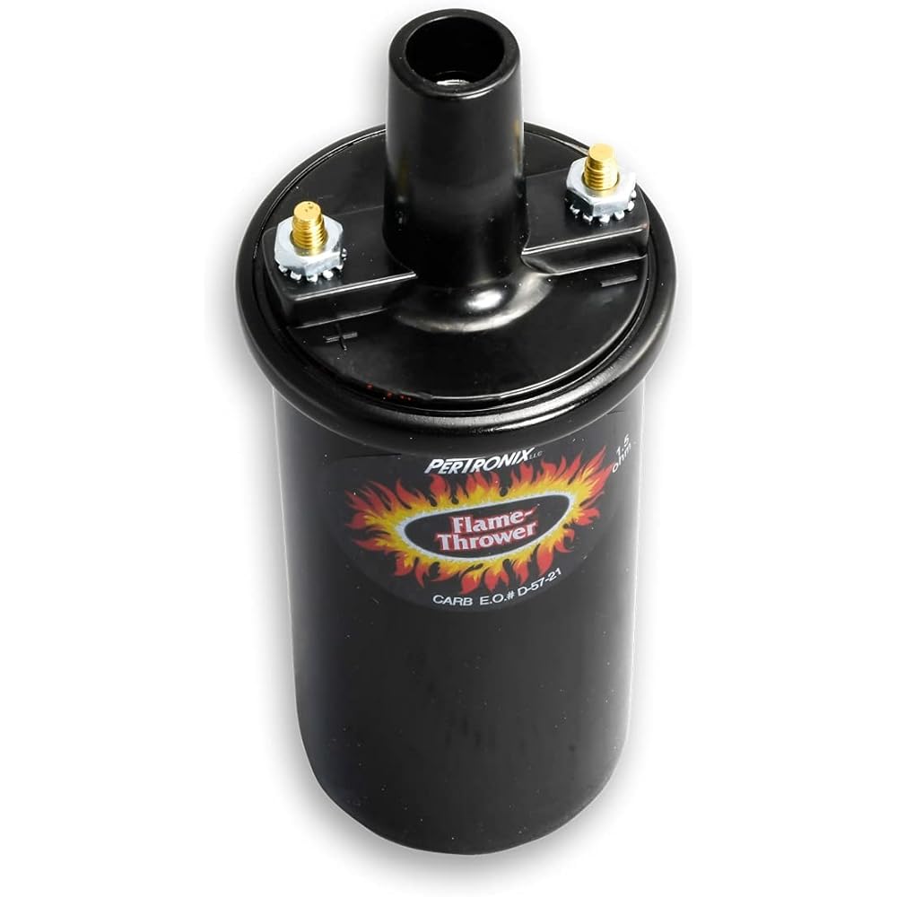 Pertronix 40011 Frame Slor 40,000 Bolt 1.5 Ohm Coil Black