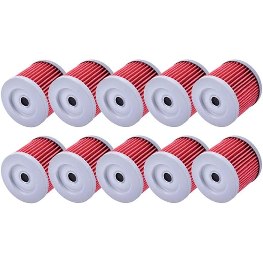 1/5/10pcs Motorcycle Oil Filter HYOSUNG GT250R GT250 GV250 GV125C AQUILA 250 XRX125 GT125 COMET 125 Exceed GT 250R GV125 RC (Color : 10pcs Red)