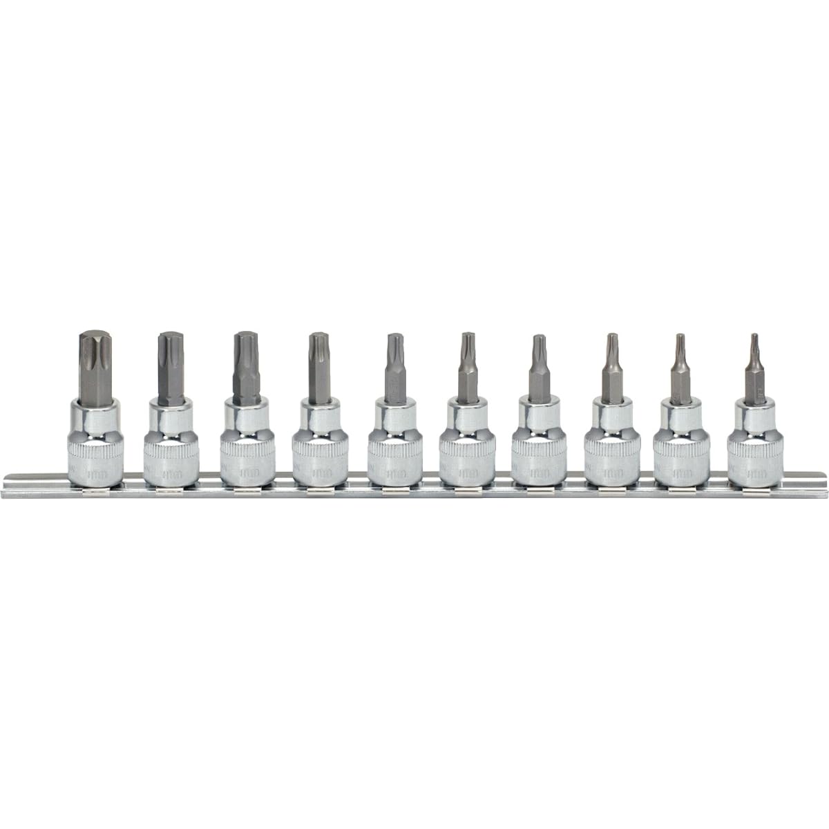 KS TOOLS 3/8" CHROMEplus Bit Socket TX 10 pcs T10-T55 3/8" CHROMEplus Bit socket TX 10 pcs T10-T55 918.3939