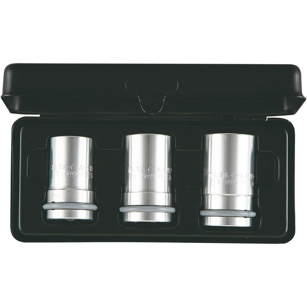 Kyoto Machinery Tools (KTC) Aluminum wheel cosmetic nut socket set for impact wrench [12.7sq] (ABP4-17ALP, 19ALP, 21ALP) 3-piece set ATBP403AL