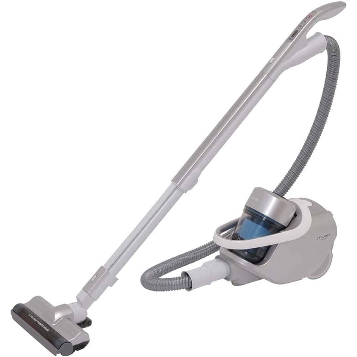 Iris Ohyama Vacuum Cleaner Cyclone Cord Type Canister Canister Vacuum Cleaner Power Head KIC-CTP1-S Silver