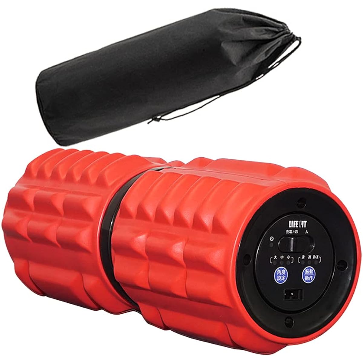 LIFE FIT Twist Roll Fit009 Red Electric Foam Roller Stretch