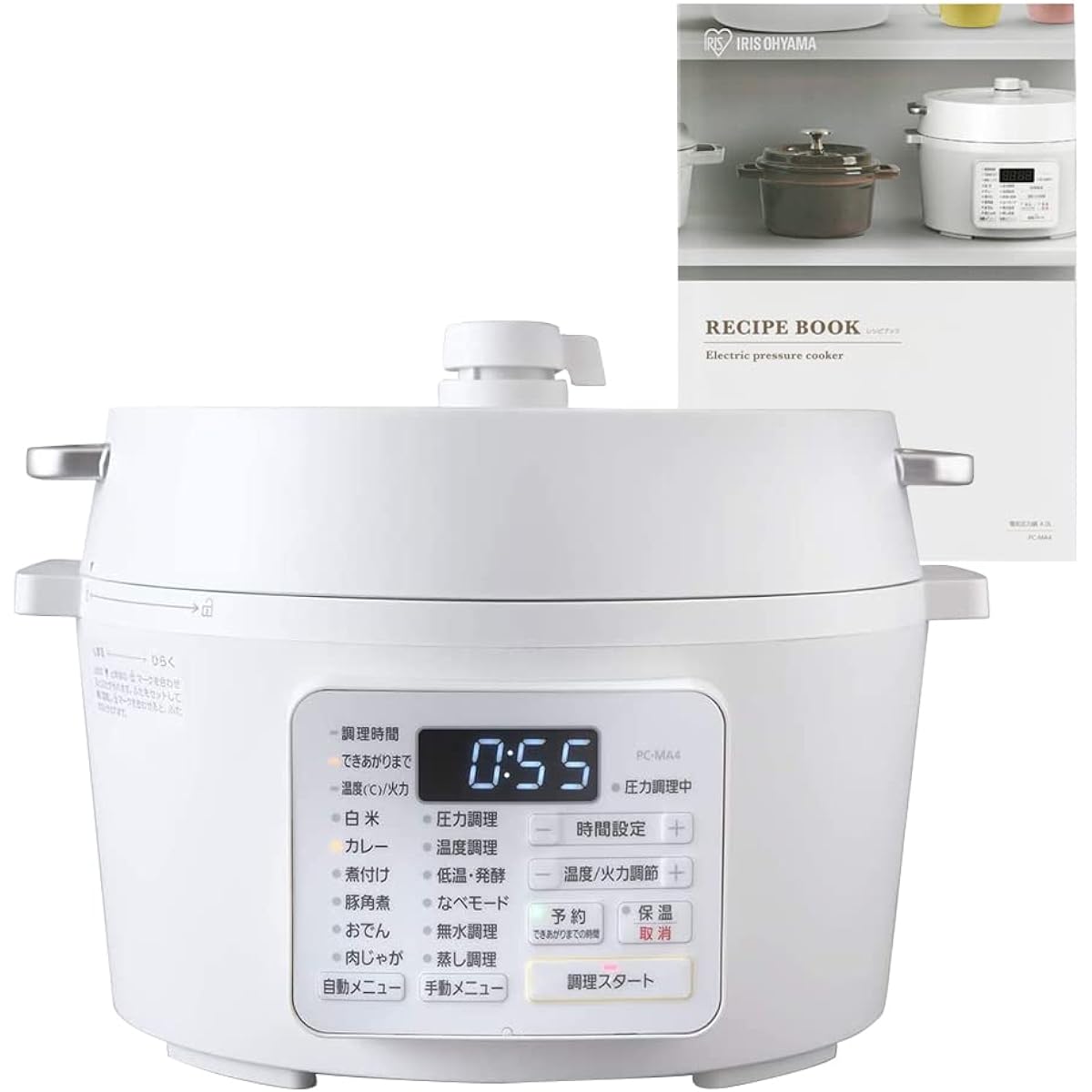 IRIS OHYAMA Electric Pressure Cooker 4.0L White PC-MA4-W