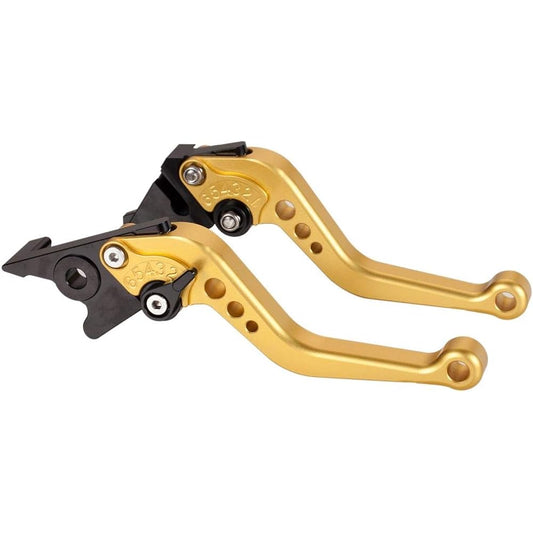 Hopider Short Brake Clutch Lever for Yamaha YZF R1 2004-2008, YZF R6 2005-2016, R6S Canada Version 2006, R6S EUROPE Version 2006-2007 Black Gold Hopider17