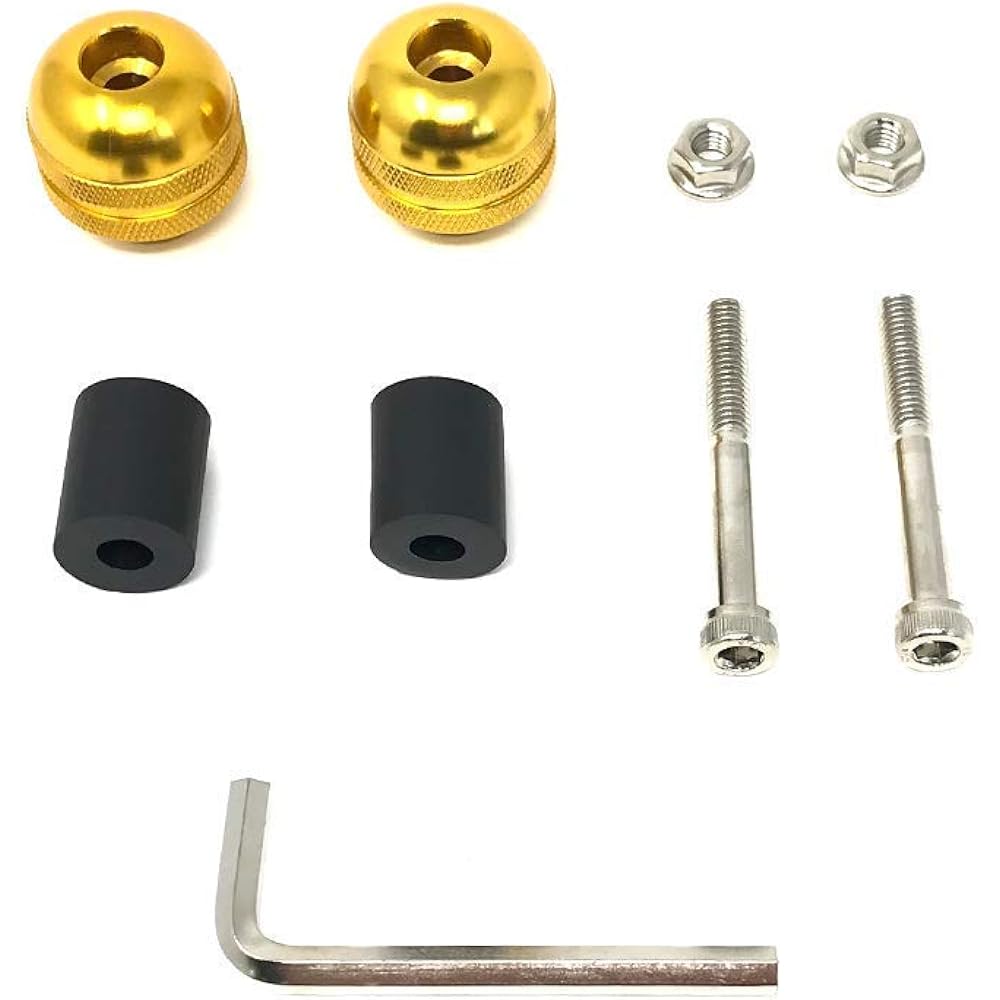 Motorcycle Bur End weight Global oxidation black 22mm 7/8 inch handlebar