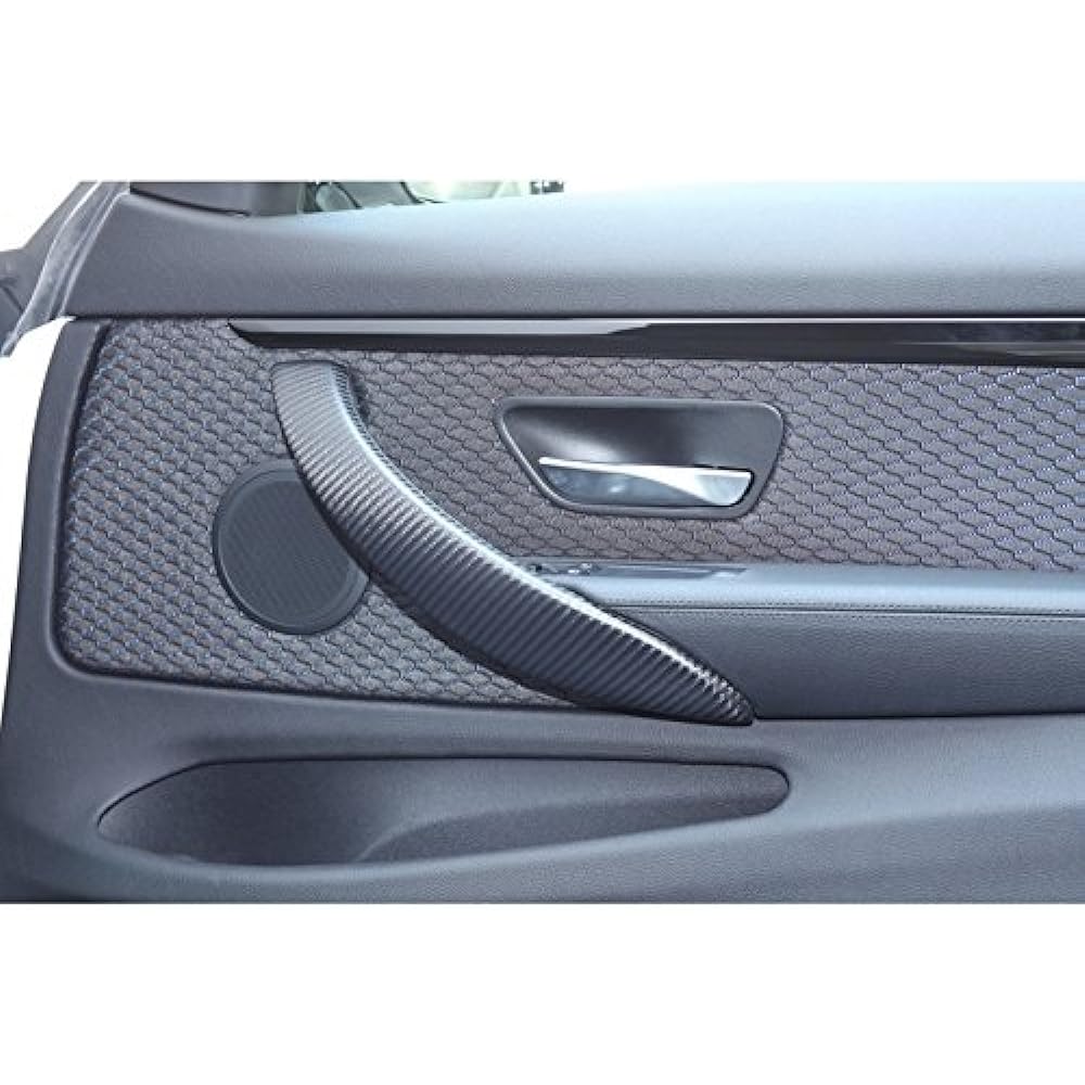 BMW 3 Series (F30/F31/F34) Dash Panel (Driver Side) Twill Black Carbon (DuPont Clear Paint Finish)