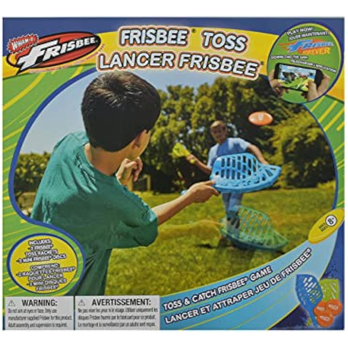 Wham-O Frisbee Frisbeetos Light Blue RING TOSS 72011 Lightweight [Parallel Import]