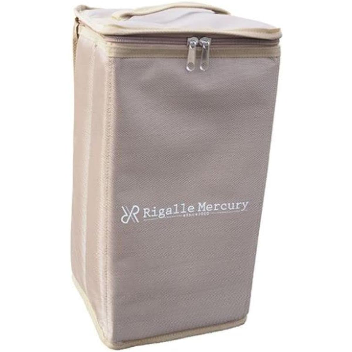 Rigalle Mercury Stylish lantern case that can hold all kinds of lanterns, large lantern storage case, foldable, approx. 20cm (width) x 20cm (depth) x 25cm (diagonal/diagonal) x 38cm (height) [Beige]