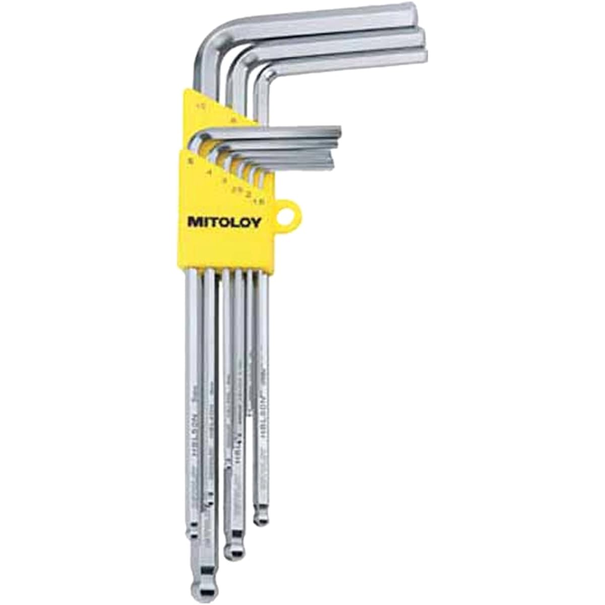 Mito Koki Mitroi L-shaped hollow wrench ball point neo holder set of 9 HBL900N