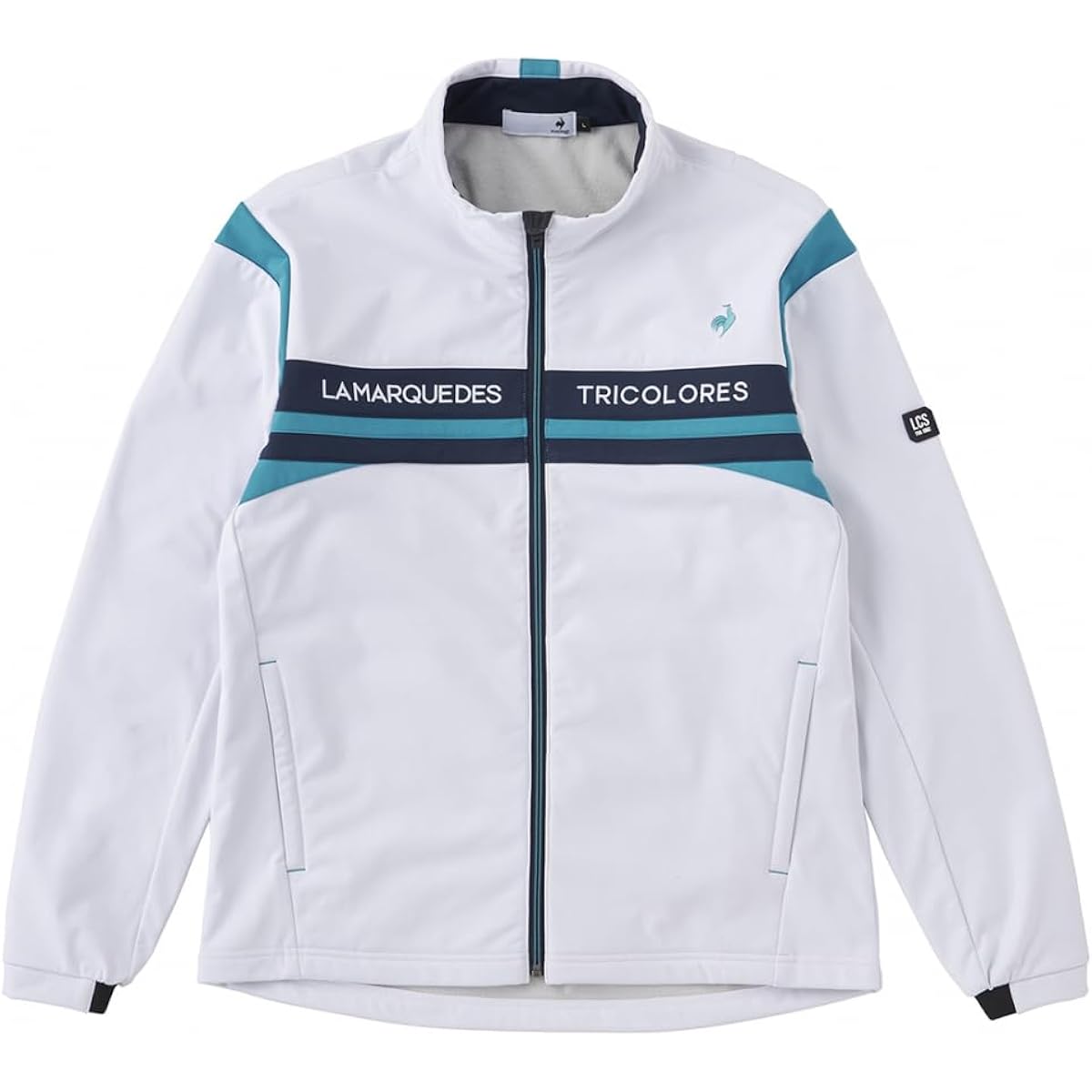 [Le Coq Sportif Golf] Full Zip Cut and Sew [Stretch Forcer] Bonded Material Water Repellent Windproof Heat Retention Golf QGMWJL58 Men's