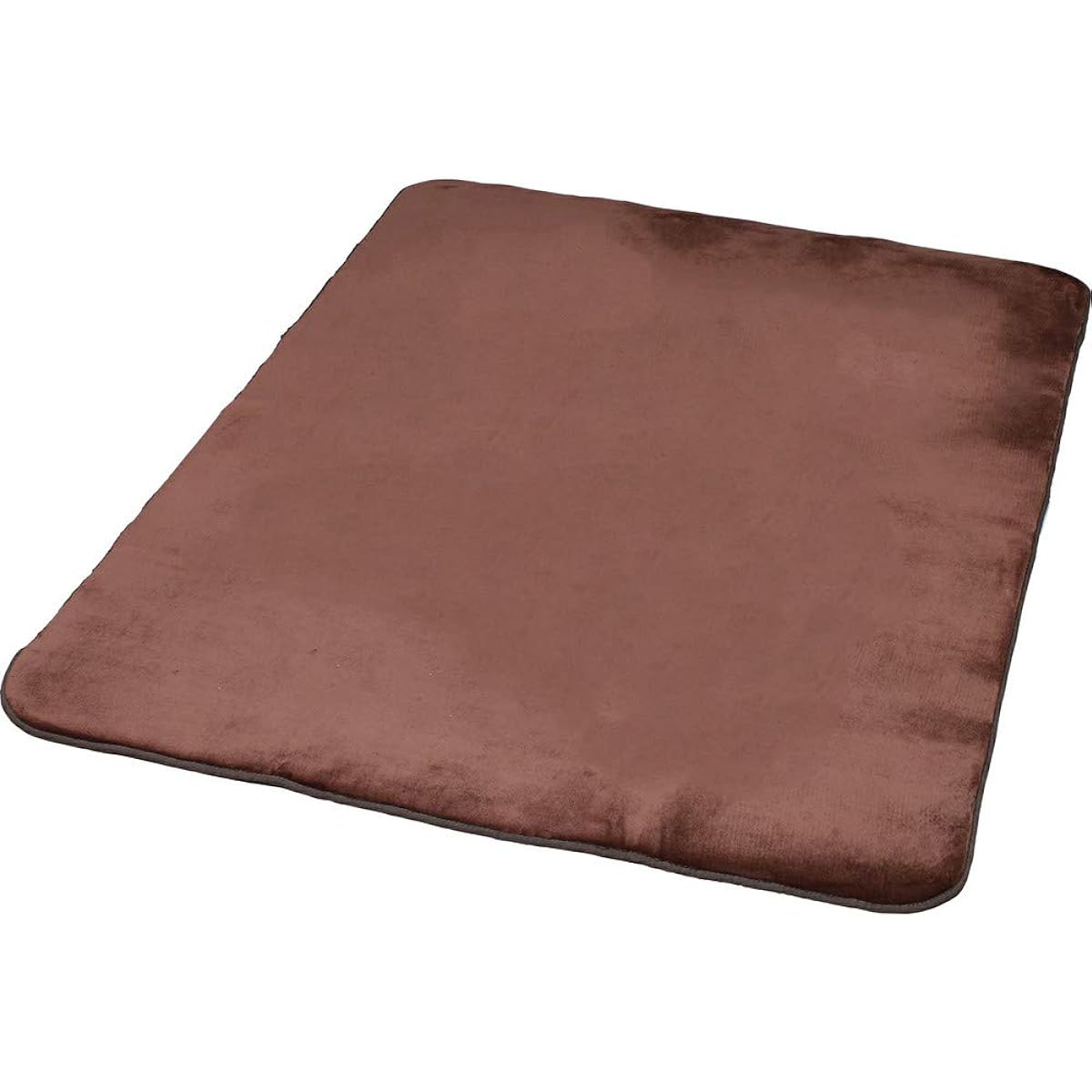 Iris Plaza Washable Memory Foam Rug Dust Mite Resistant Soundproof Flannel 200 x 250cm Comfortable Fluffy Texture Anti-Slip Brown