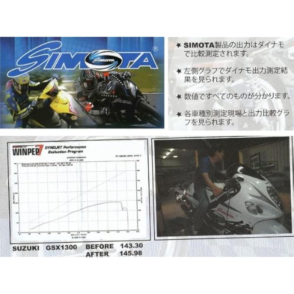 SIMOTA GSX1300R High Efficiency Air Filter, High Flow (08-13), OSU-1308, OSU-1308