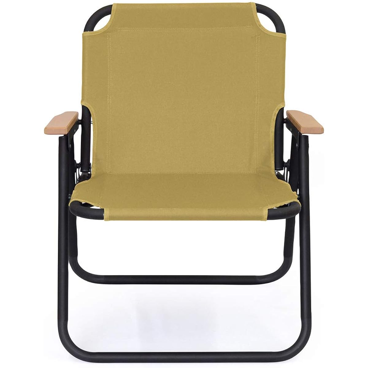 b.c.l Folding Chair 1-seater Tan W65 x D9cm x 71cm Outdoor Camping Chair One Person Festival Folding 127983