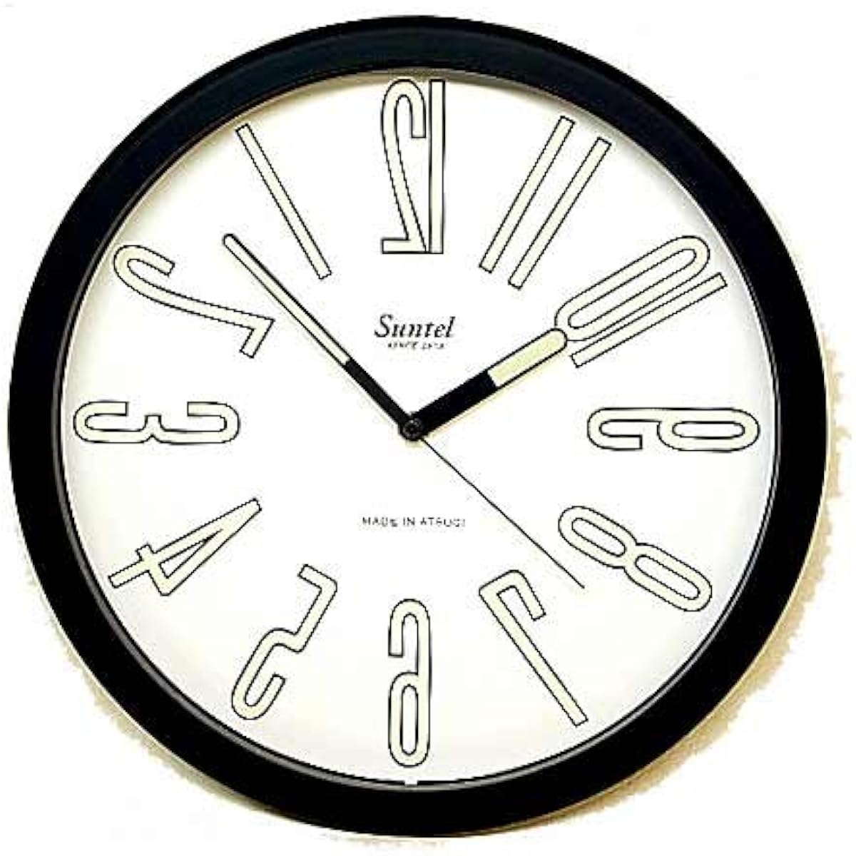 Suntel Wall Clock Black Φ32×4cm