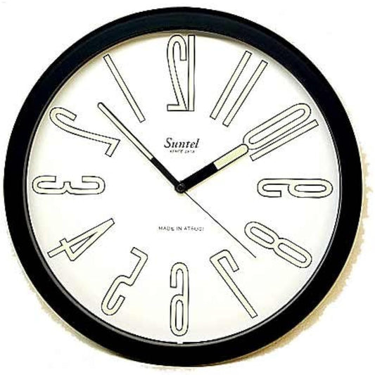 Suntel Wall Clock Black Φ32×4cm