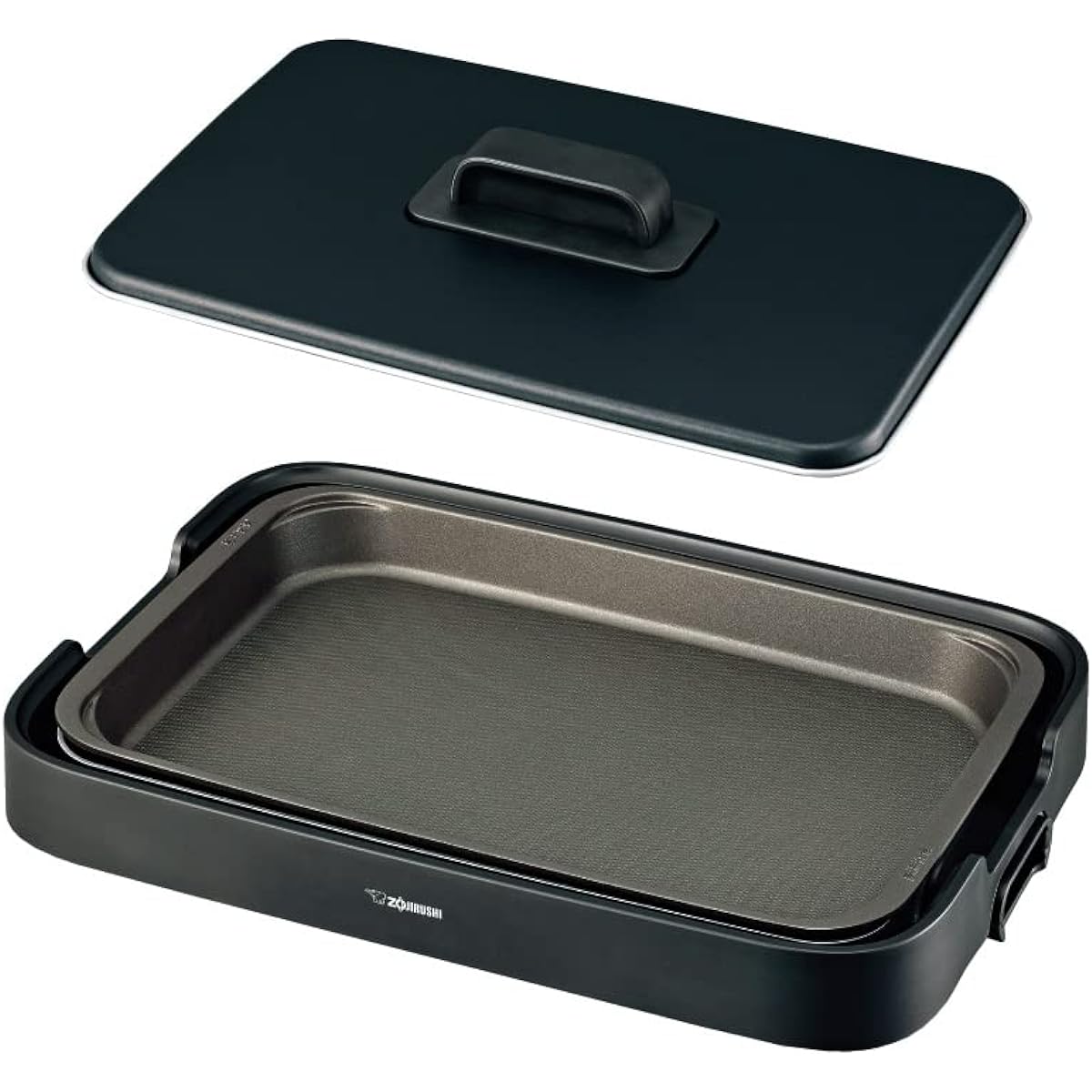 Zojirushi Mahobin Hot Plate 1 Piece Type Grilled Deep Flat Black EA-KB10-BA