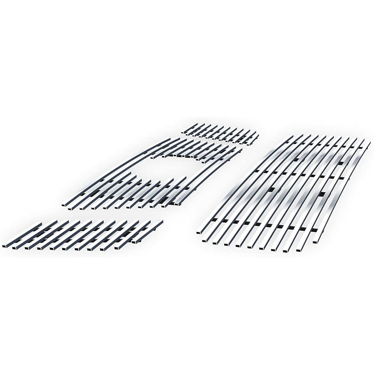 APS Nissan Titan 2008-2012 Stainless steel chrome polish 8x6 Horizontal billet grill insert combo N67713S