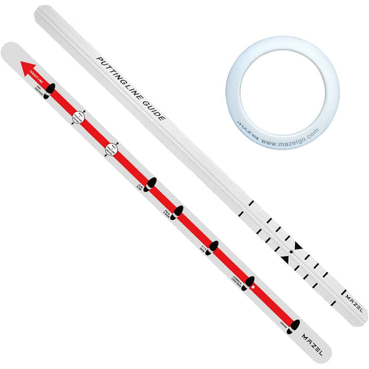 MAZEL Golf Putter Practice Equipment Putter Rail Putting Rail Putter Trainer Includes Putter Cup