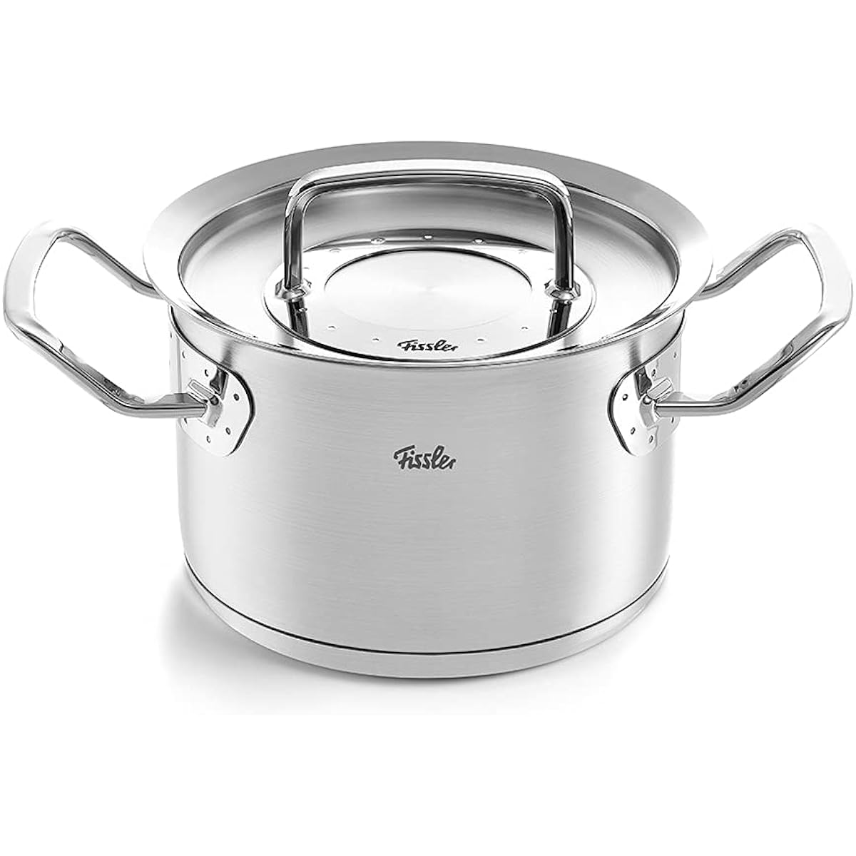 Fissler Two-handed pot 16cm Original Prophy Collection Stew Pot Gas/IH compatible 10 year warranty Made in Germany [Authorized Japanese product] 084-128-16-000-A Silver