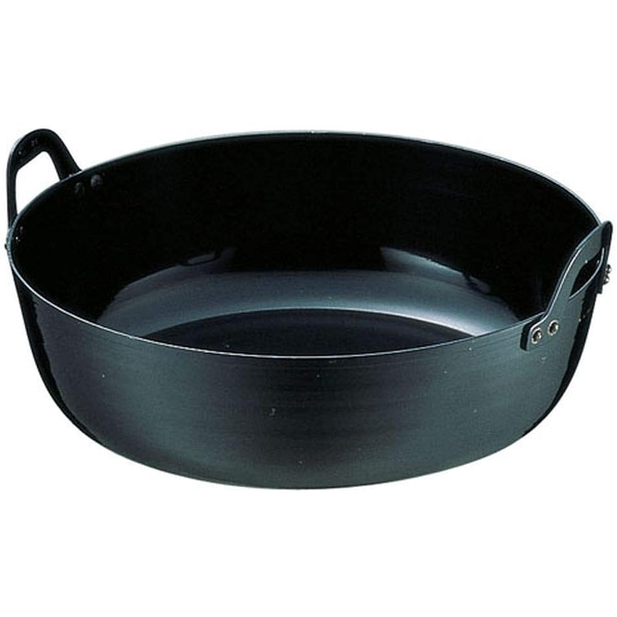 Endo Shoji Commercial Thick Plate Deep-Fried Pot 42cm Iron Made in Japan AAG09042