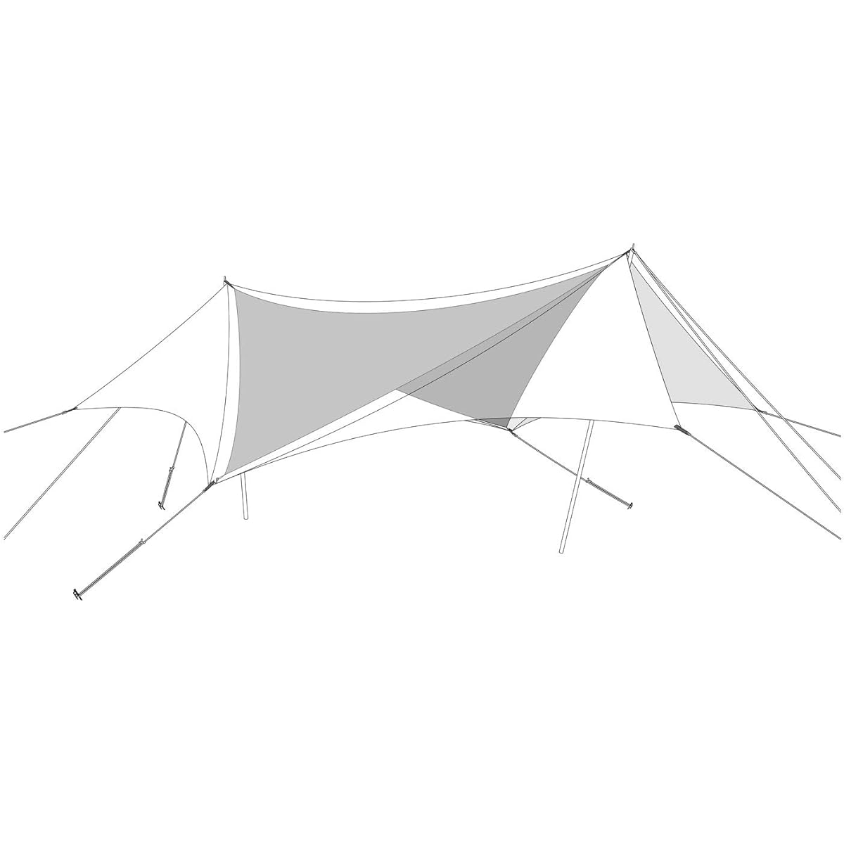 Snow Peak HD Tarp Hexaevo TP-260IV/TP-250R/TP-250IR