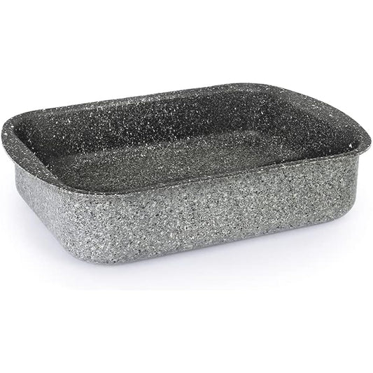 Flonal Frying Pan - Rectangular Baking Pan 35X25 PIETRA VIVA Stone Effect Aluminum PIVLS3570