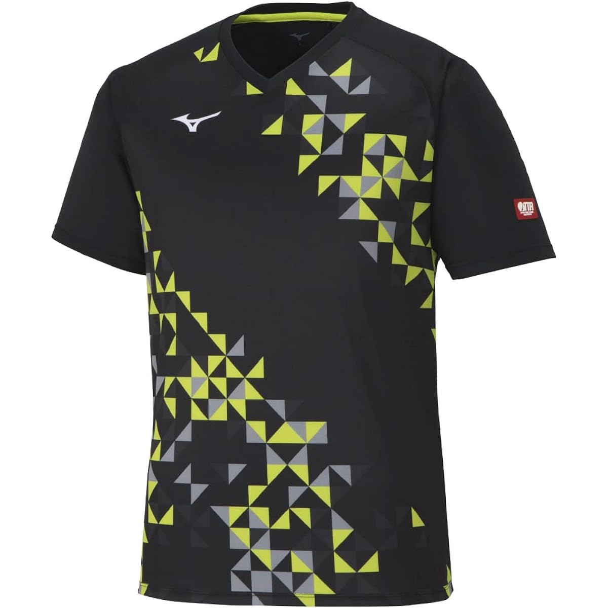 [Mizuno] Table Tennis Wear Game Shirt, Short Sleeve, V-Neck, Unisex, Sweat Absorbent, Quick Drying, JTTA Officially Approved, 82JAA103