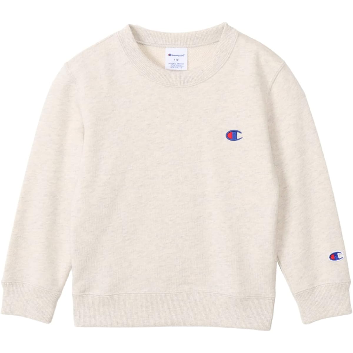 [Champion] Kids Sweatshirt, Long Sleeve, Round Neck, 100% Cotton, USA, One Point Logo, Crew Neck Sweatshirt, Basic CK-Y001/CK-Y001Z
