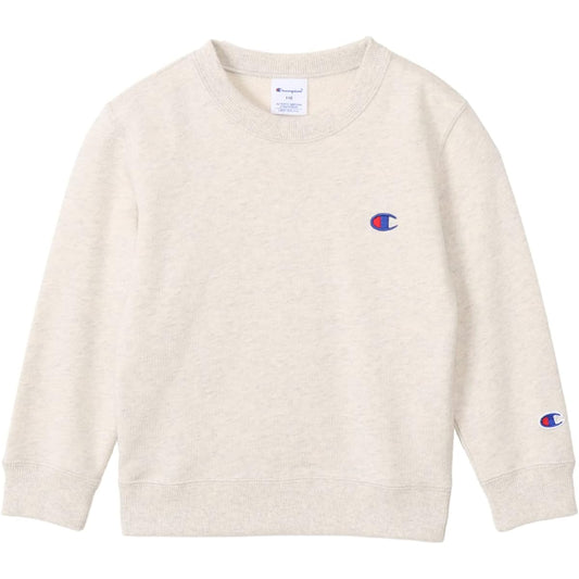 [Champion] Kids Sweatshirt, Long Sleeve, Round Neck, 100% Cotton, USA, One Point Logo, Crew Neck Sweatshirt, Basic CK-Y001/CK-Y001Z