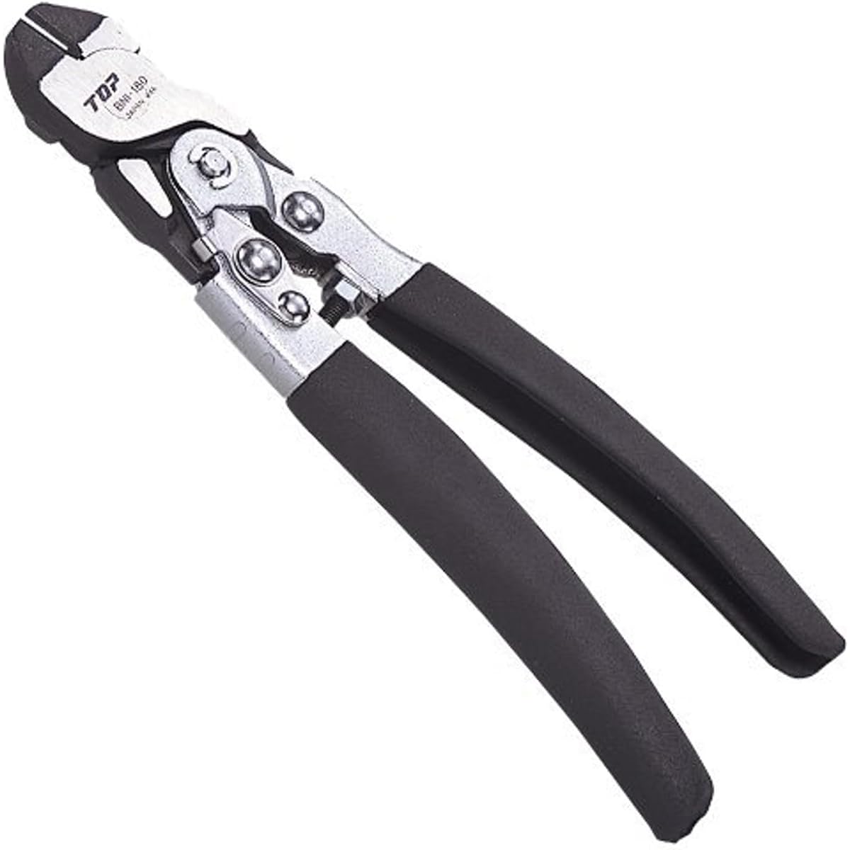 Top (TOP) Boost nippers Maximum diameter 1.6mm Piano wire can be cut Boost mechanism *6 pieces BNI-180 Tsubame Sanjo Made in Japan