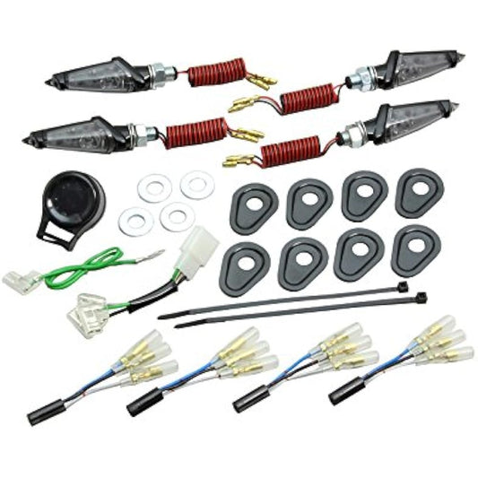 HURRICANE LED Dagger Turn Signal MT-09 Tracer/MT-07 Black Body/Smoke Lens HA5228BS