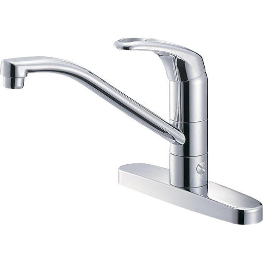 SANEI K676BV-13 Branch mixer faucet with single stand for kitchen, hot water branch, installation pitch 203mm