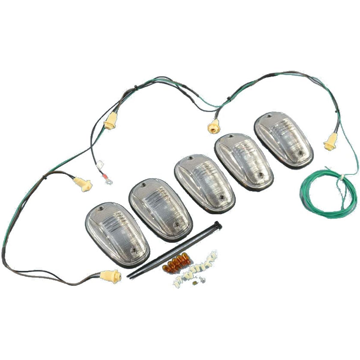 Dodge Lamb 1500 2500 3500 Roof Cab Clear Ramp Light Kit Mopar OEM