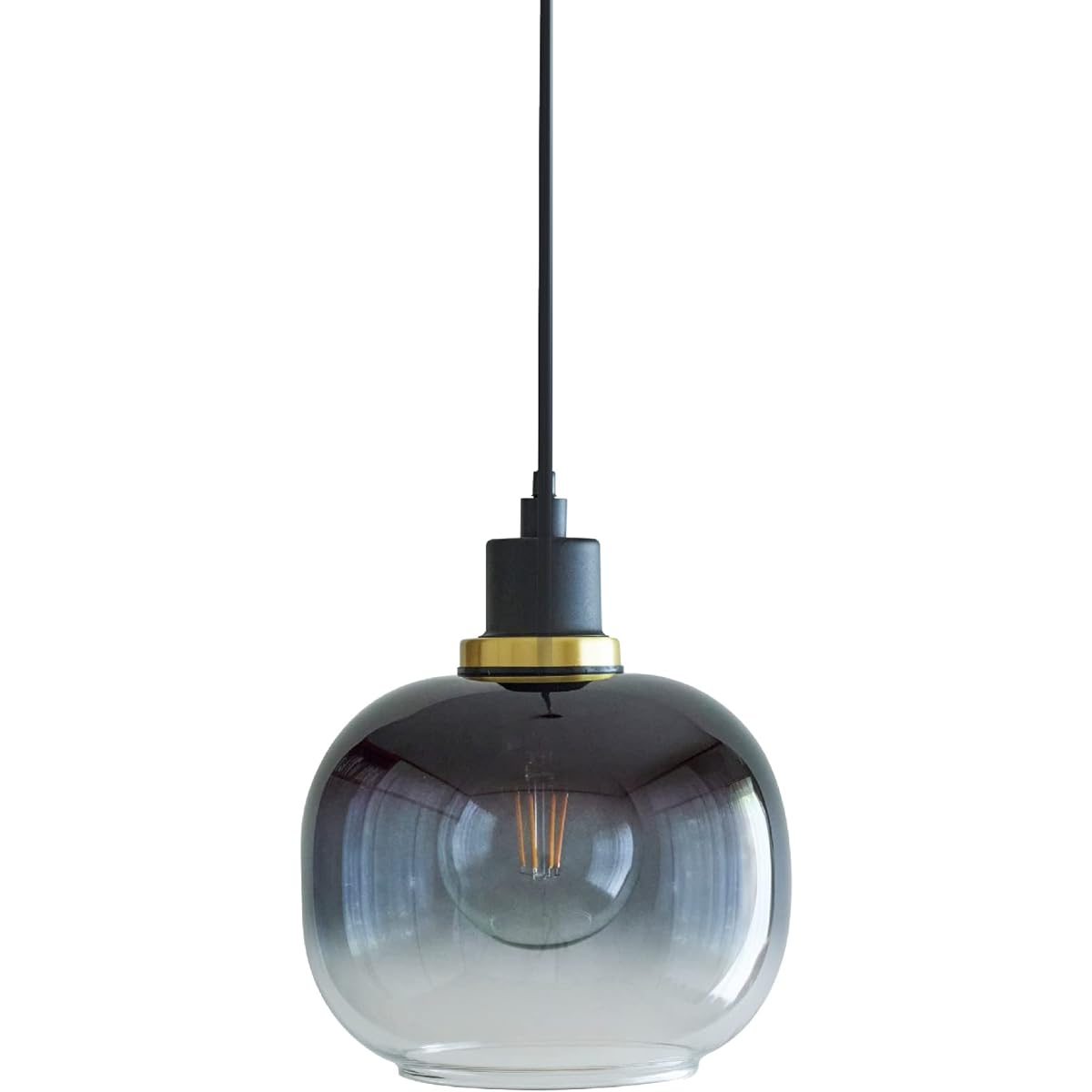 EGLO LED Pendant Light Glass Scandinavian Stylish Duct Rail Dining Kitchen Bedroom Cafe Entrance Interior Retro Hanging Ceiling E26 OILELLA GRAY 205568J