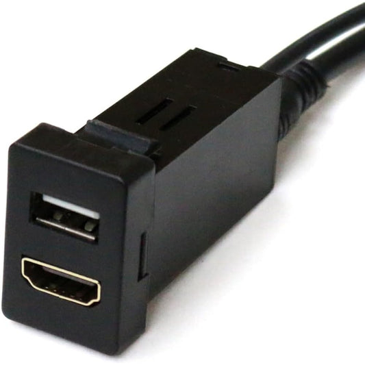 Fuji Electric Industry Bullcon USB/HDMI Extension Cable EOP-SP01TA Toyota Panel A Type (22.5mm x 33.0mm) [USB and HDMI terminals installed on vehicle switch panel]