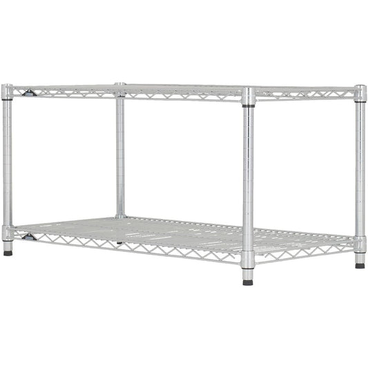[Doshisha] Luminous Steel Rack Body Natural Width 61 x Depth 46 x Height 108.6cm (Shelf Board Load Capacity 80kg) 2 Tiers + 4 Extensions (+46.5cm) WS6045-NA0000054GGXX-2