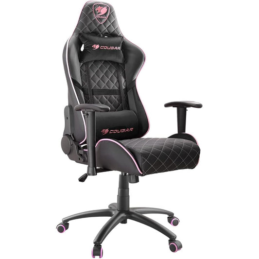 COUGAR Gaming Chair ARMOR ONE Eva Office Chair Computer Chair Gaming Chair Desk Chair Ergonomic Reclining High Back Telework Full Steel Frame Check Pattern CGR-ARMOR ONE EVA [Domestic Genuine Product] Pink