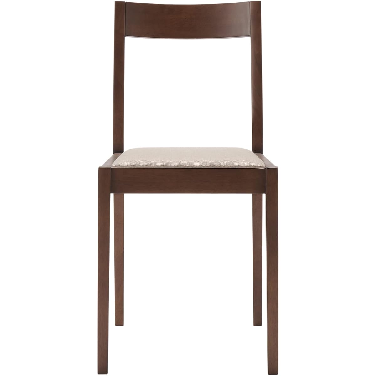 MUJI Wooden Chair Brown Width 38 x Depth 48.5 x Height 79cm Rubber Wood Material 12851639