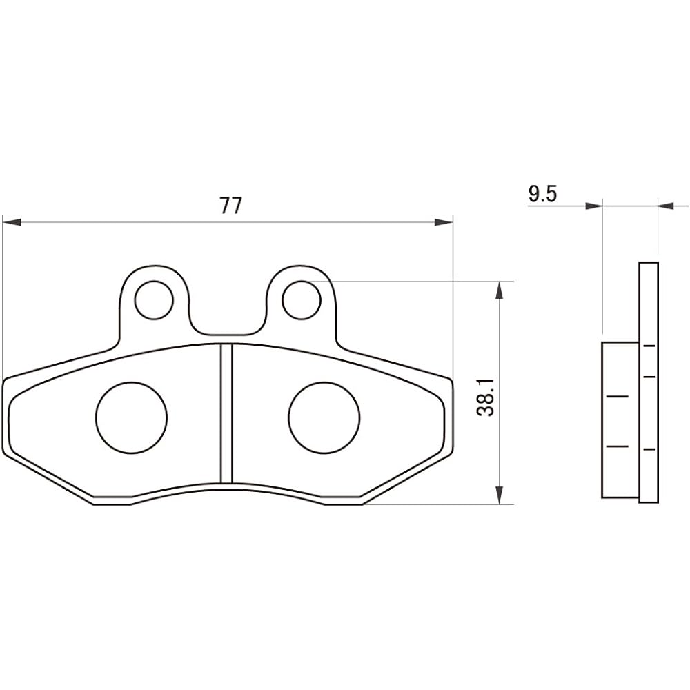 Daytona Motorcycle Brake Pad Red Pad (Semi Metal Pad) Cygnus X125 [5UA/28S/1YP1] (03-13) Cygnus X125SR/FI [5UA/28S] (04-12) etc. Front 79852 Thread No.: 68