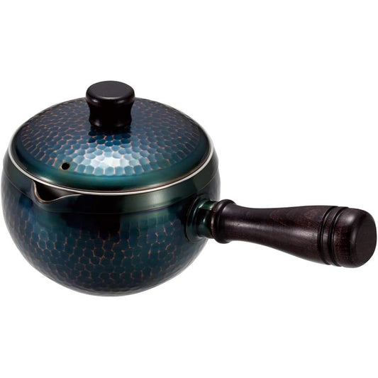 Shinko Metal Teapot Bronze Finish 350ml Pure Copper Bronze Finish Hammered Teapot Yokote BC-301B