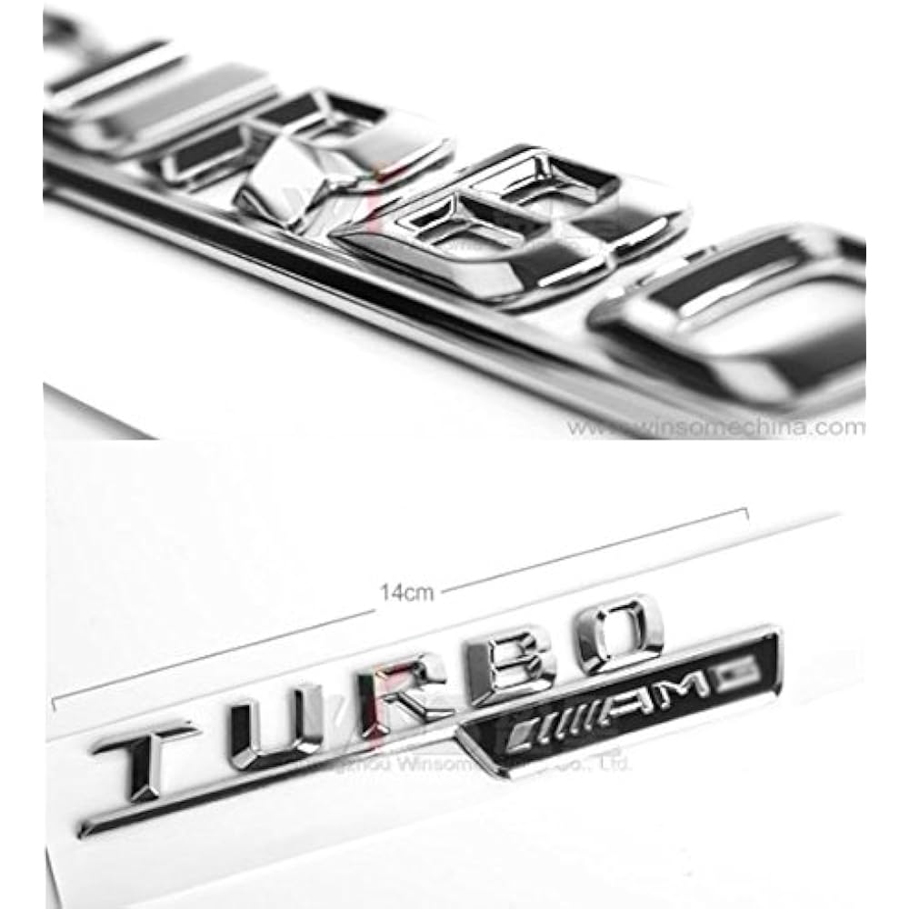 Benz W176 W117 Genuine AMG Turbo Fender Badge Left and Right Set