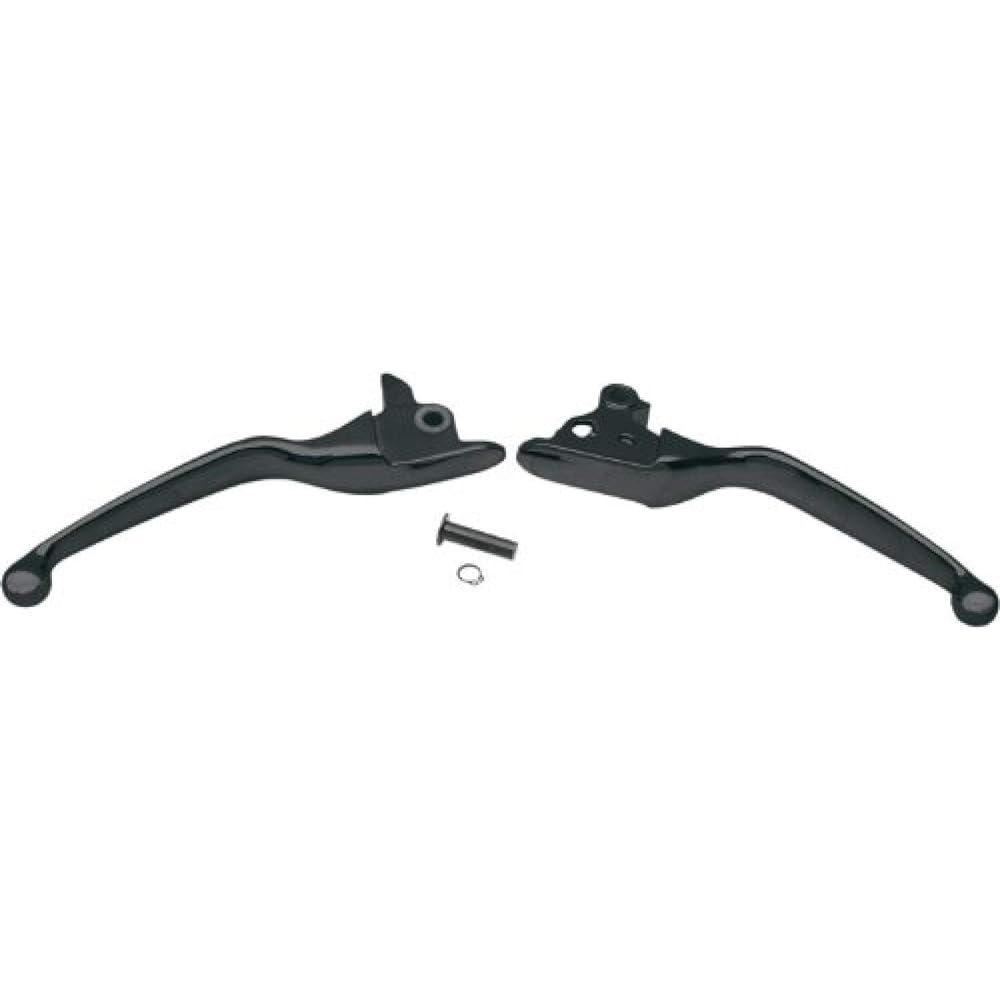 Drag Specialties Wide Blade Lever Left and Right Set for Harley, Matte Black, for 2008-2014 Touring Models (Excluding Hydraulic Clutch Specification) P-0610-0188
