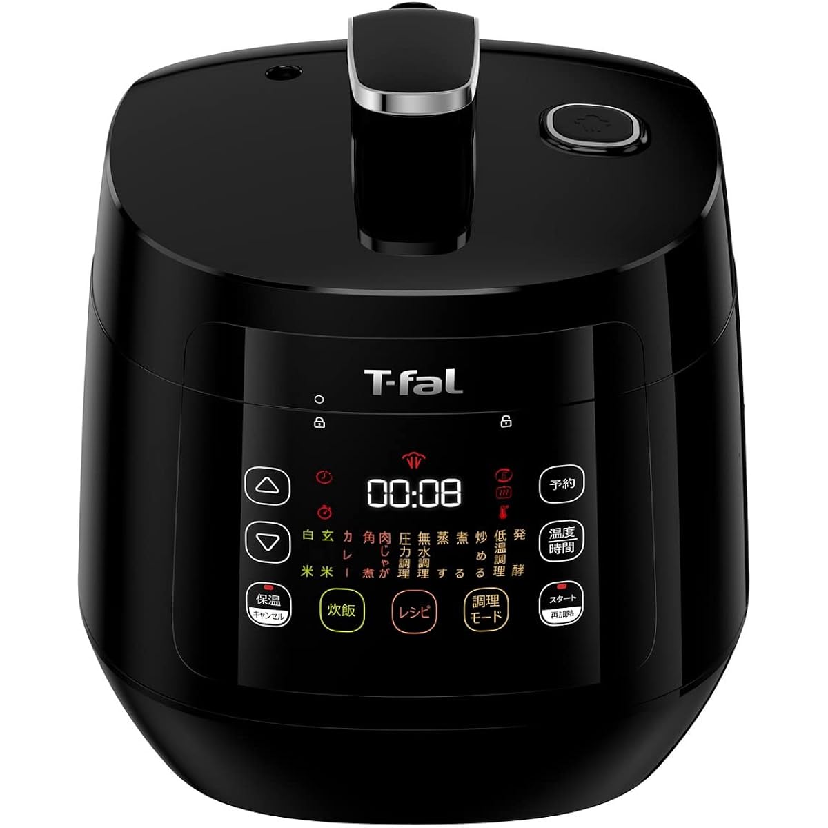 [Online Only] Tefal Electric Pressure Cooker, Time Saving, 3L, For 4 People, 1 Unit, 12 Roles, Automatic Cooking, Anhydrous Cooking, "Lakura Cooker Compact", Unique Stew Pot, Recipe Book Included, Black CY3518JPA