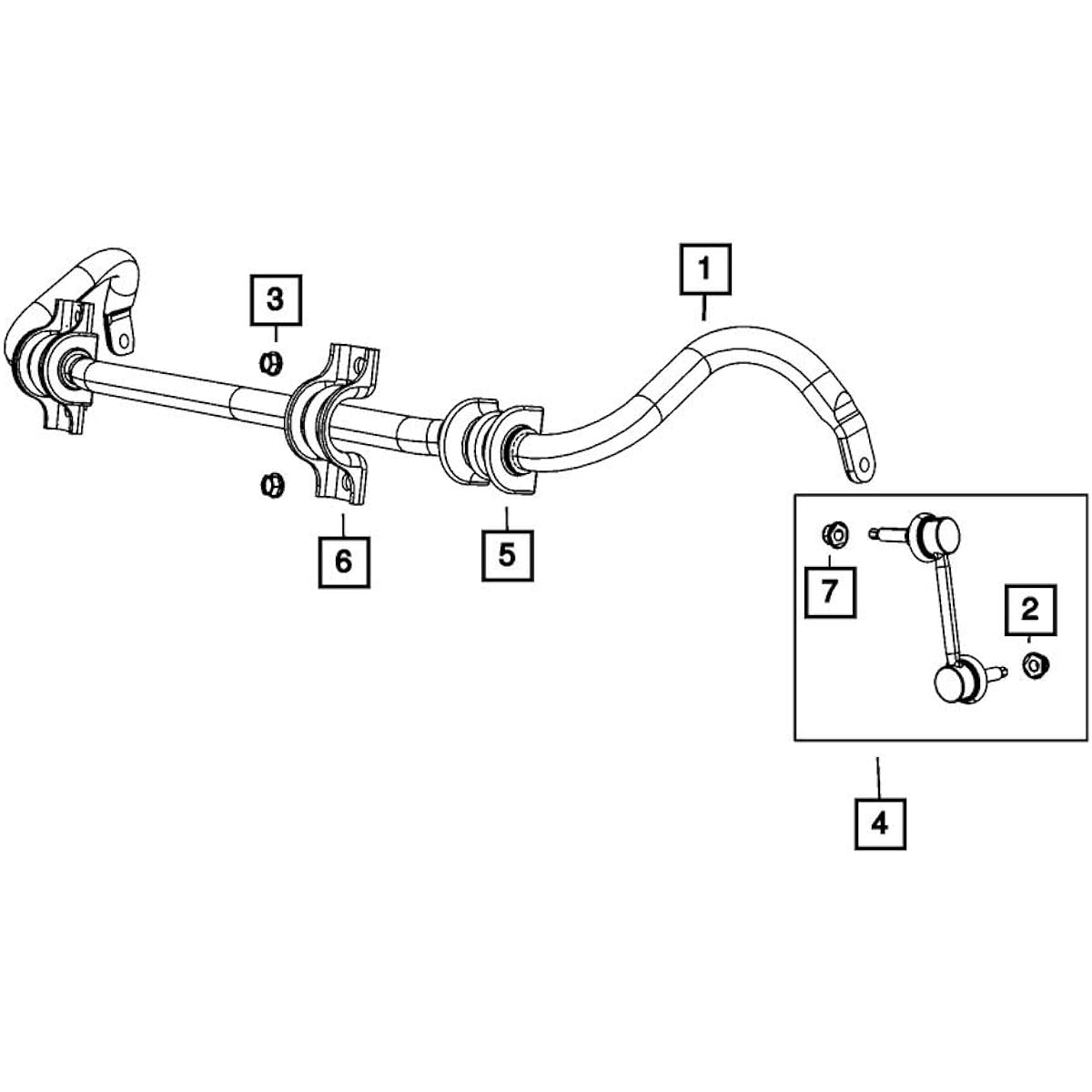 Mopar genuine 68069655 -AC --Link Stabilizer bar