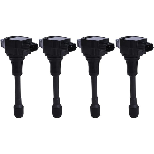 CustomDivine Direct Ignition Coil Set of 4 for Nissan Lafesta B30/NB30 04.12~ Tiida NC11 04.09~ Elgrand TE52 TNE52 10.08~ Serena C25 NC25 06.01~ External Product
