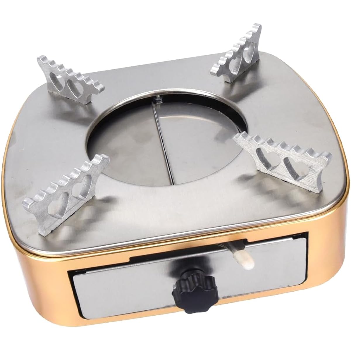 Tabletop stove for solid fuel, adjustable firepower, pull-out type, pot cooking, solo camping, sleeping in the car, disaster stove